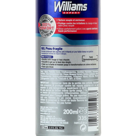 WILLIAMS Shaving Gel for Men with Sensitive Skin