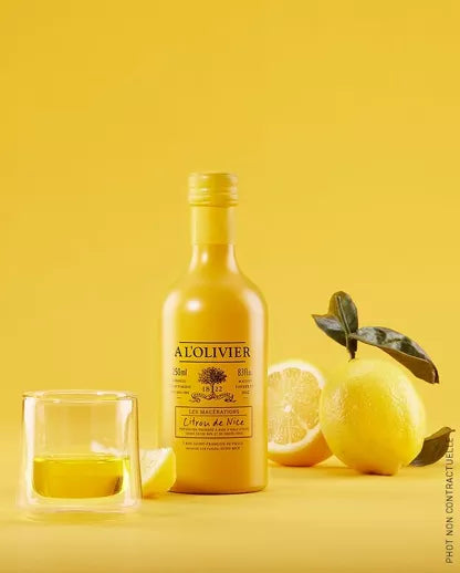 Huile d'olive aromatique au citron du pays de Nice A L'OLIVIER