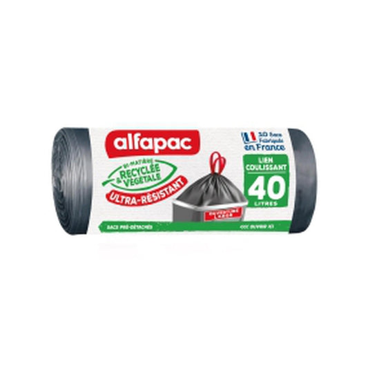 Sac poubelle coulissant 40l ALFAPAC 