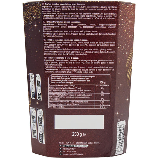 Chocolate Truffles Cocoa Nibs FESTIVE SPIRIT