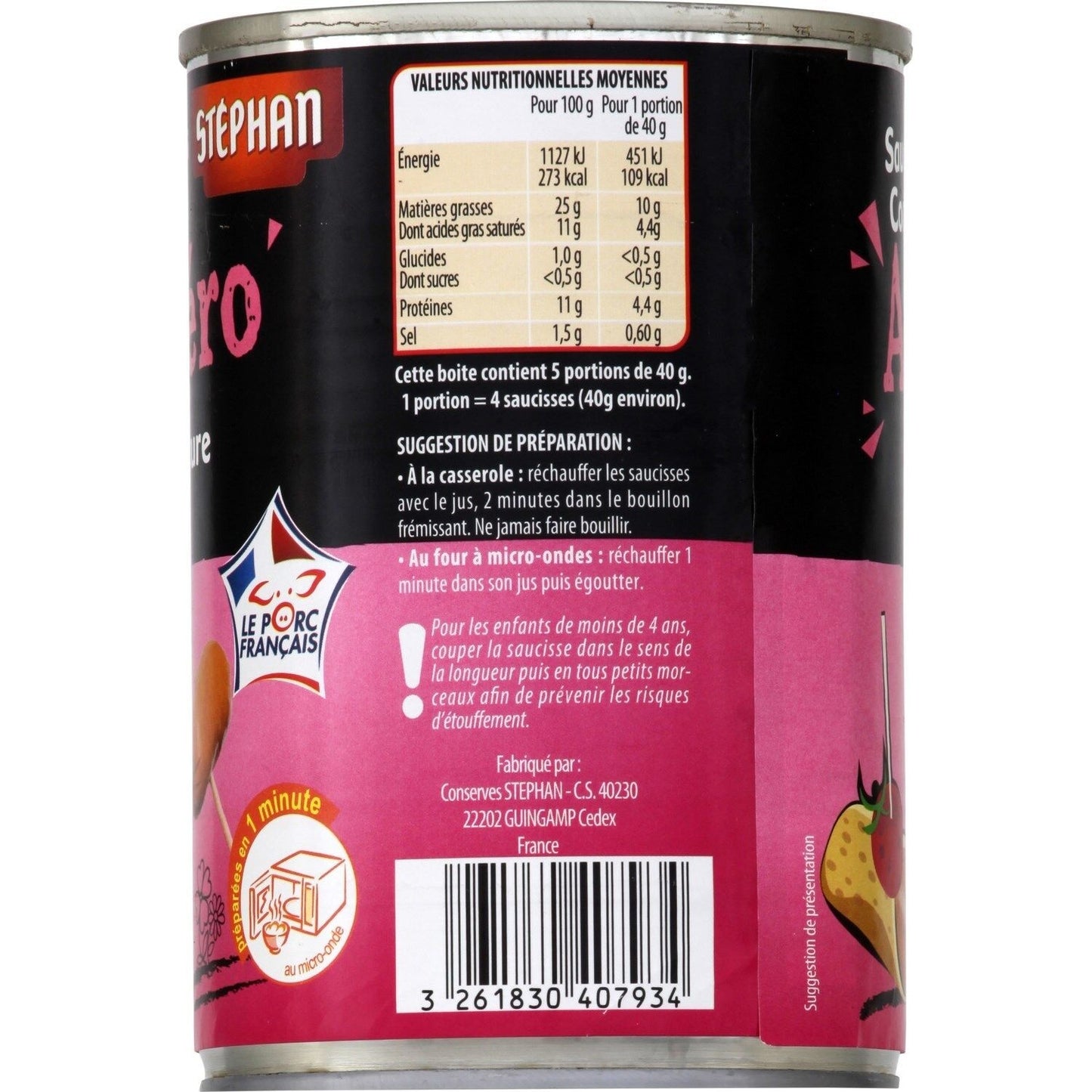 STEPHAN Natural Smoked Cocktail Sausages