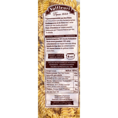 Alsace Ondines VALFLEURI Pasta