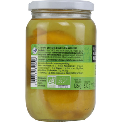 Citron bio Beldis LE COQ NOIR 
