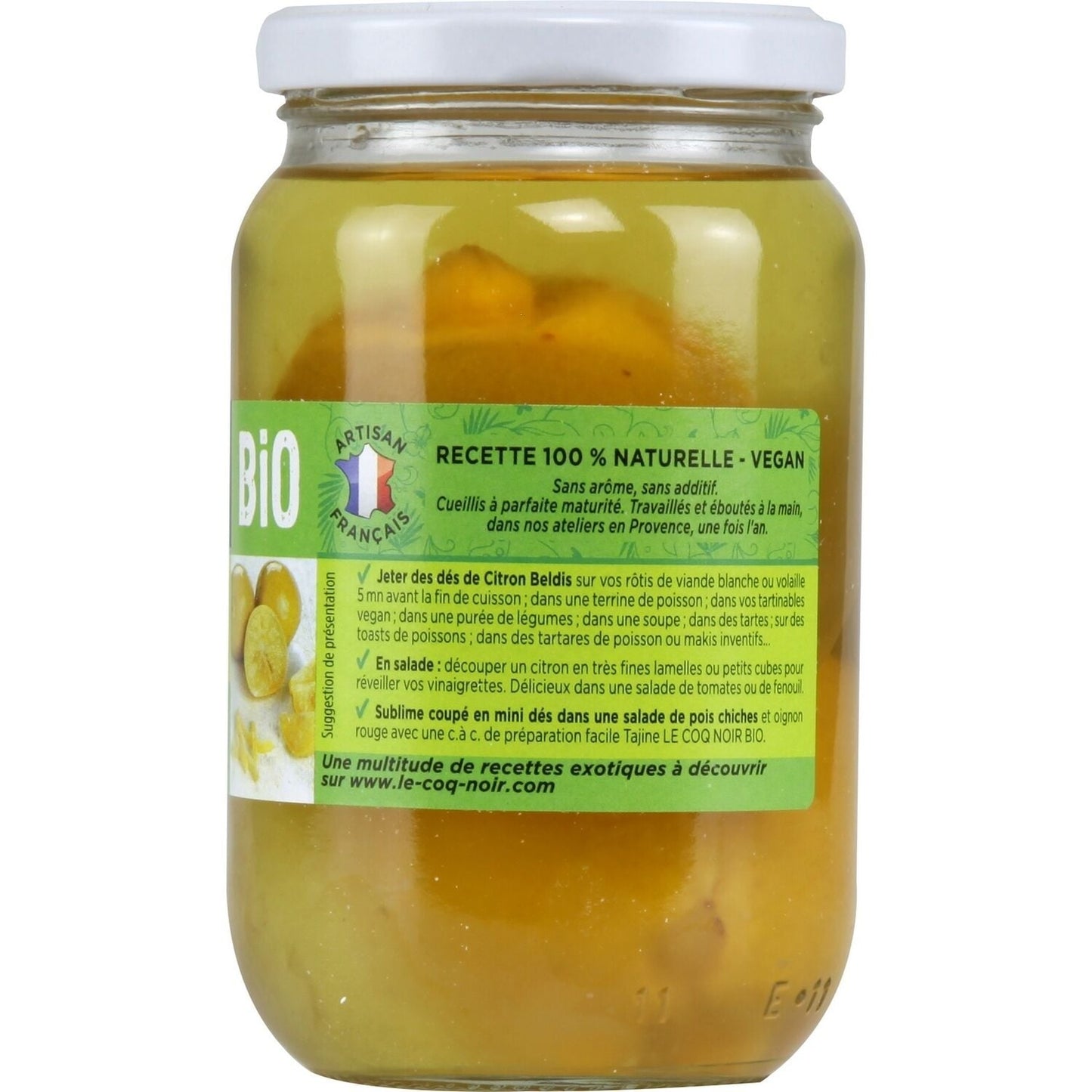 Citron bio Beldis LE COQ NOIR 