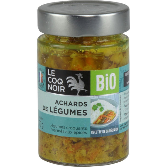 Achards de Légumes Bio LE COQ NOIR le pot de 170g
