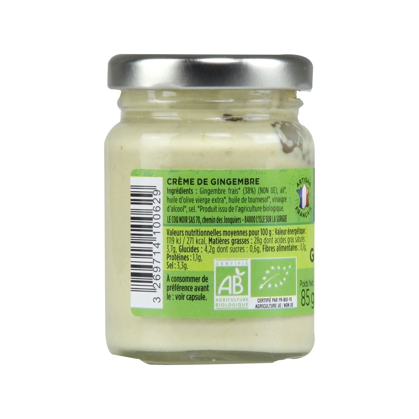 LE COQ NOIR Bio-Ingwercreme