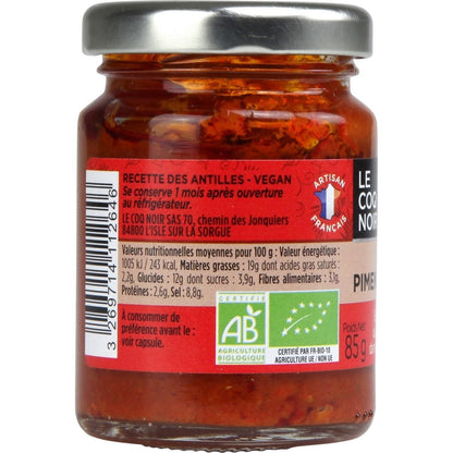 [ANTI-GASPILLAGE] Purée de Piment Bio Antillais LE COQ NOIR - Date de durabilité minimale : 18/09/2025