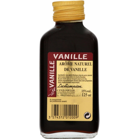 Préparation Culinaire Arôme Naturel de Vanille LECHAMPION le flacon de 125 ml