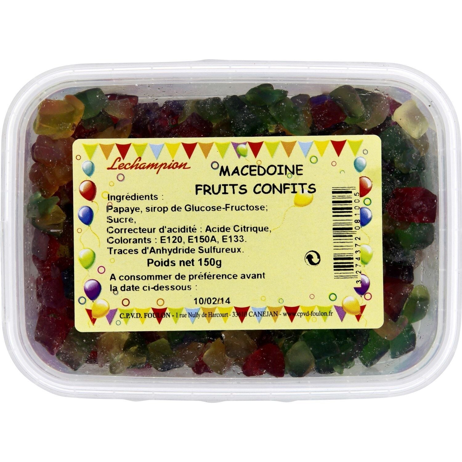 Kandierte Früchte, Obstsalat LECHAMPION – La Famille à Table!