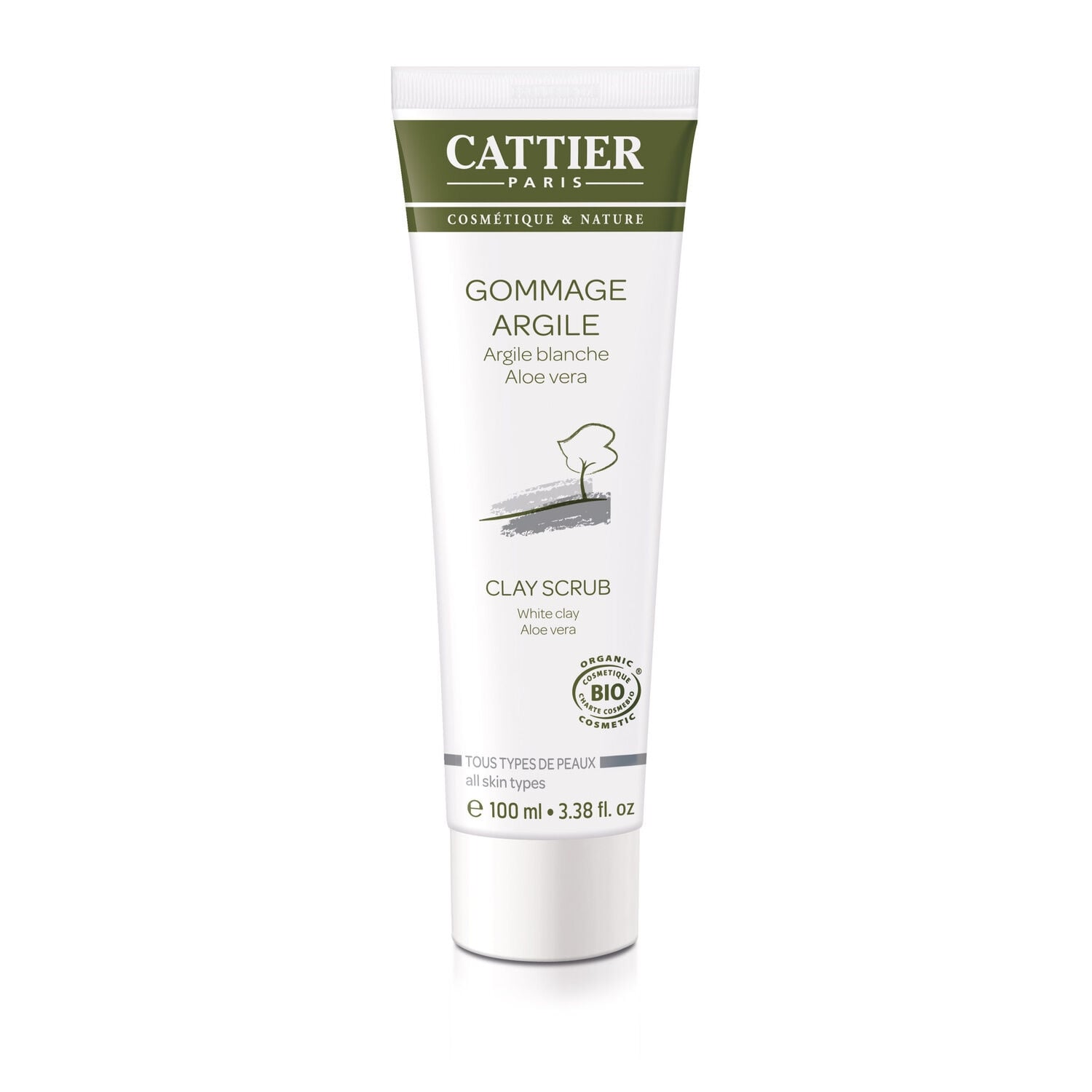 Gommage Visage Toutes Peaux Nettoyant Purifiant Doux CATTIER 