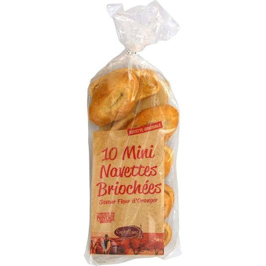 Mini Orange Blossom Flavor Shuttles BISCUITERIE CASTELLANE