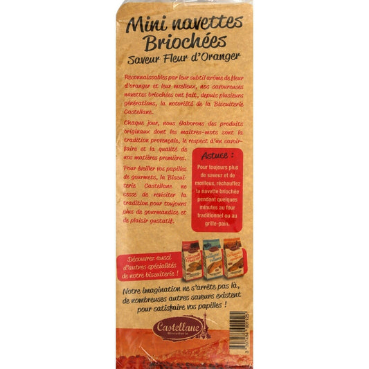 Mini Orange Blossom Flavor Shuttles BISCUITERIE CASTELLANE
