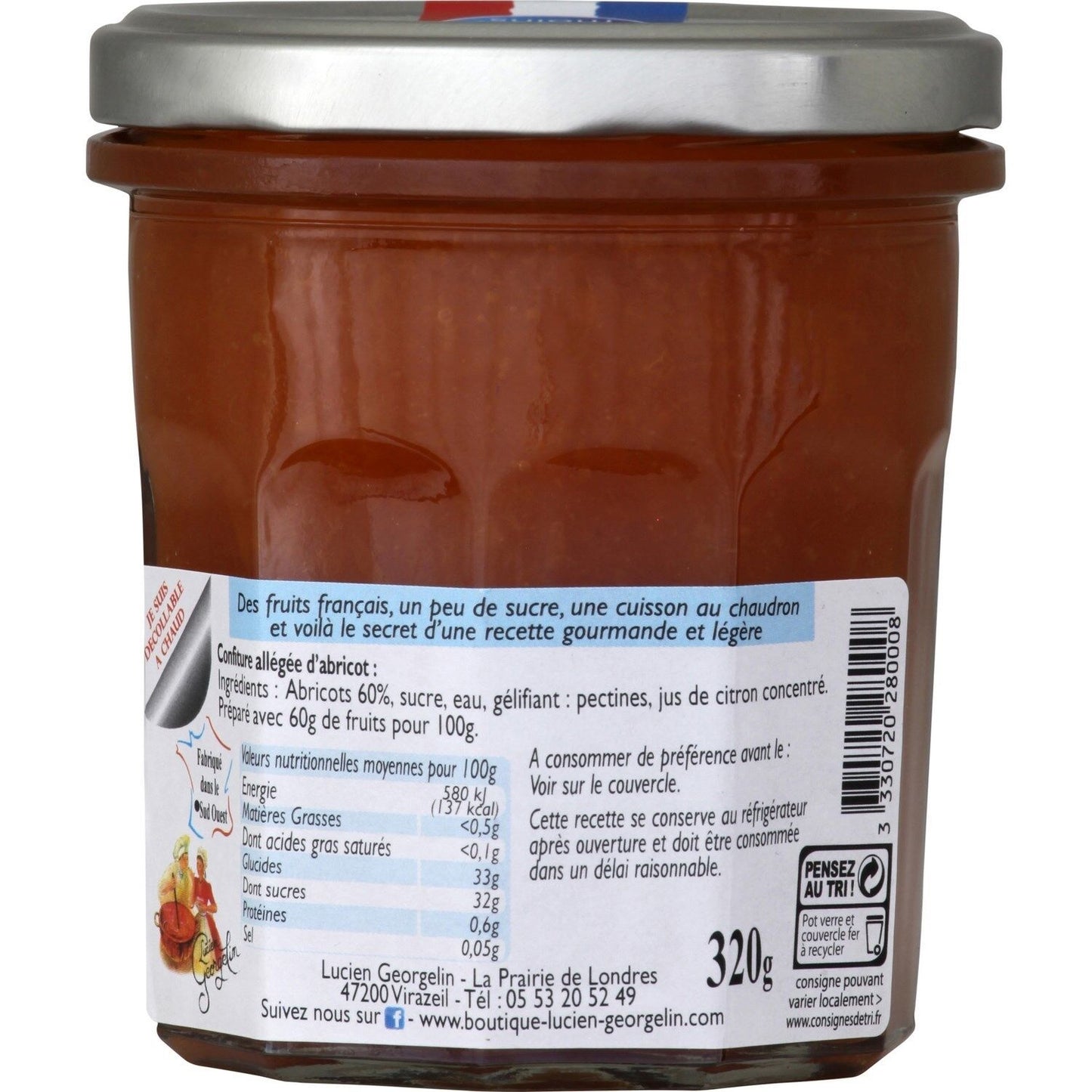 LUCIEN GEORGELIN Light Apricot Jam