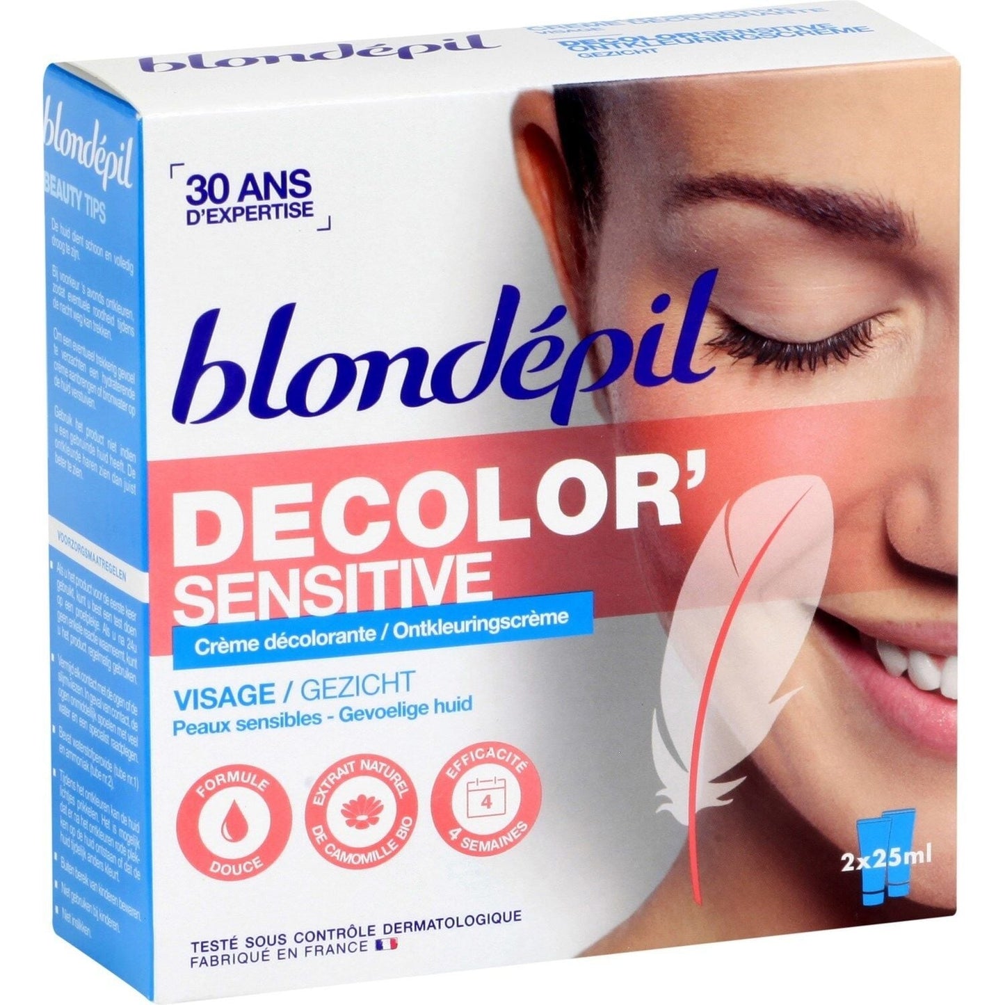 Crème Douce Peau Sensible Visage et Corps BLONDEPIL 