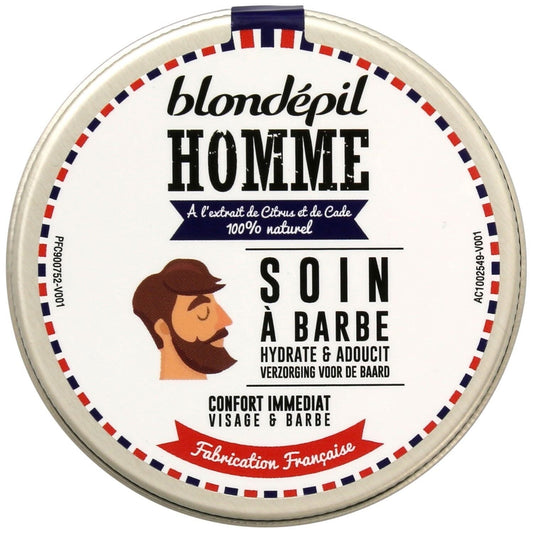 Soin Hydratant Assouplit Barbe Homme BLONDEPIL le pot de 100 ml