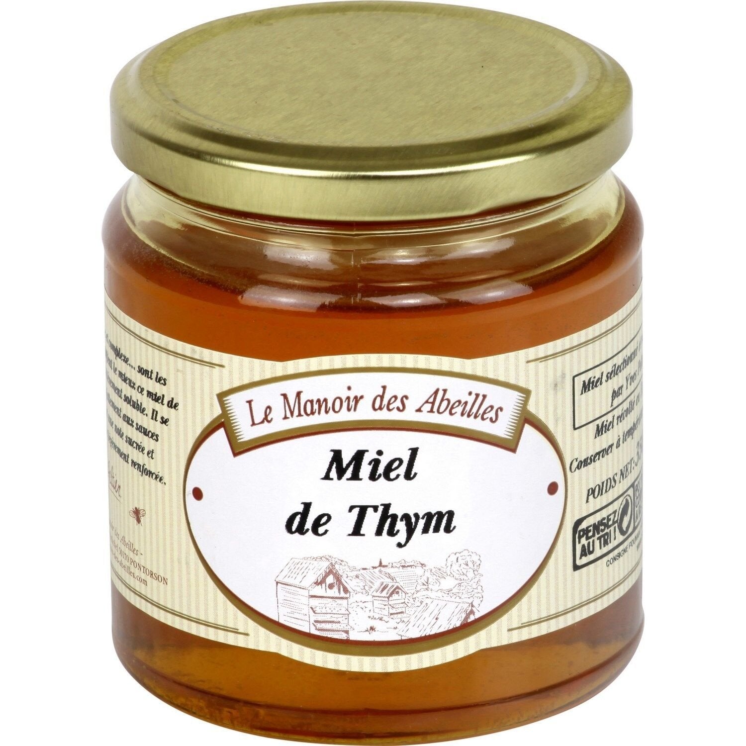 Miel de Thym Liquide LE MANOIR DES ABEILLES le pot de 350 g