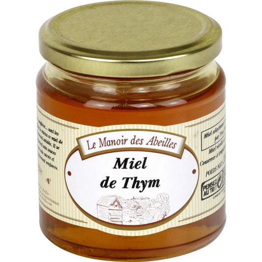 Miel de Thym Liquide LE MANOIR DES ABEILLES le pot de 350 g