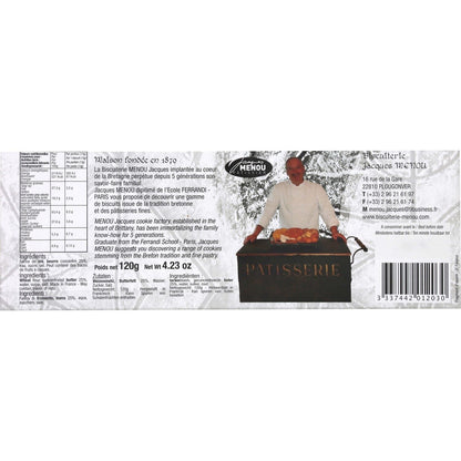 Biscuits Palmers de Bretagne JACQUES MENOU