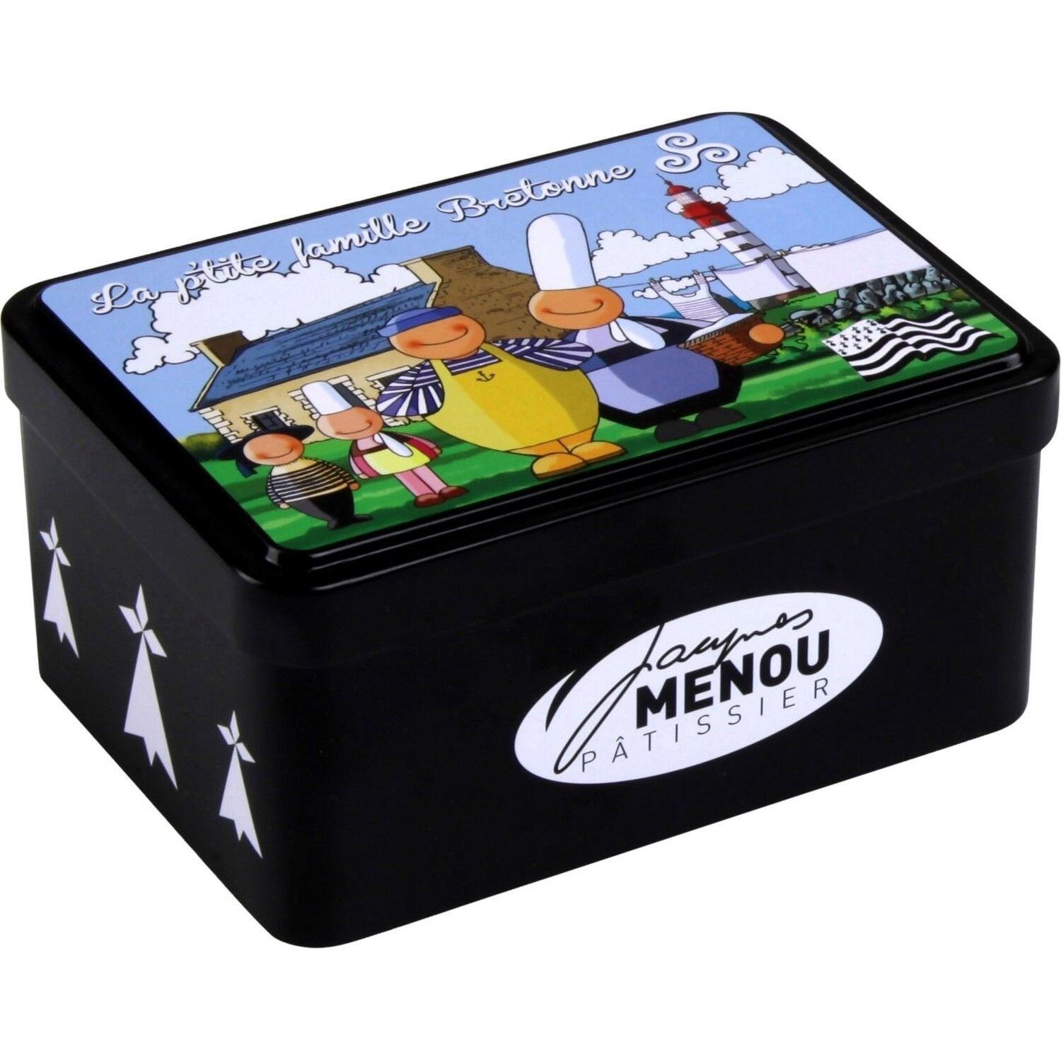 Biscuits Palets de Bretagne JACQUES MENOU la boite de 120g