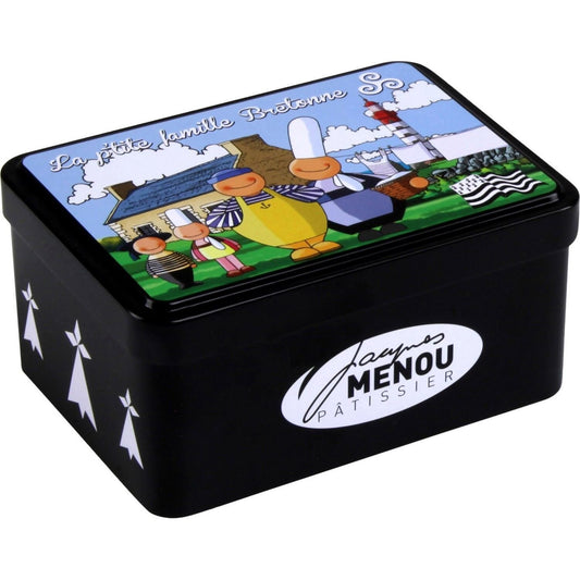 Biscuits Palets de Bretagne JACQUES MENOU la boite de 120g