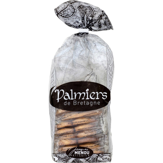 Biscuits Palmiers de Bretagne JACQUES MENOU le paquet de 360g
