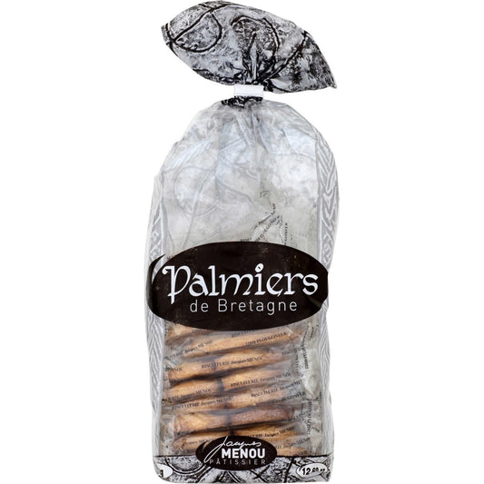 Biscuits Palmiers de Bretagne JACQUES MENOU le paquet de 360g