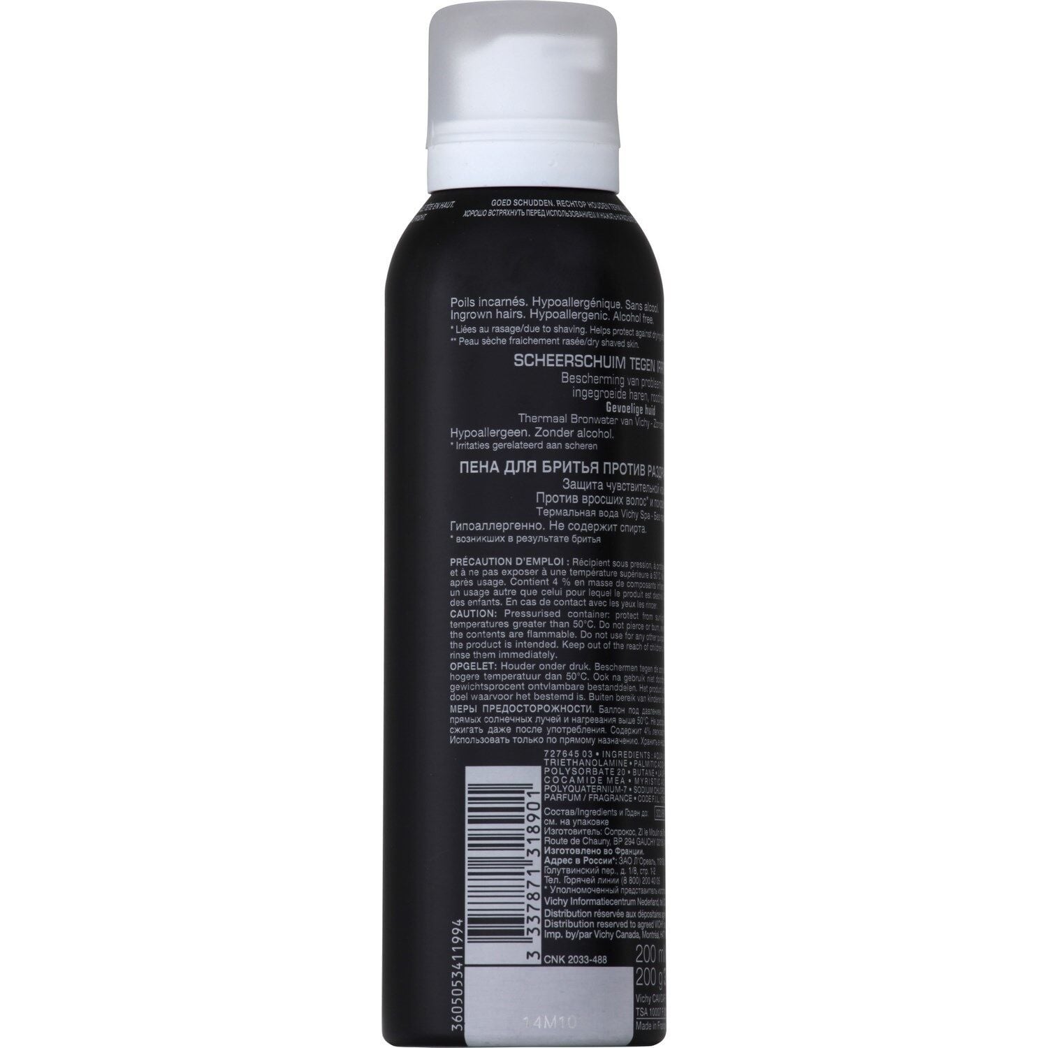 Déodorant Spray Homme Anti-transpirant 48h Fraîcheur Vapo Sans Alcool Ultra-frais 24h VICHY LABORATOIRES 