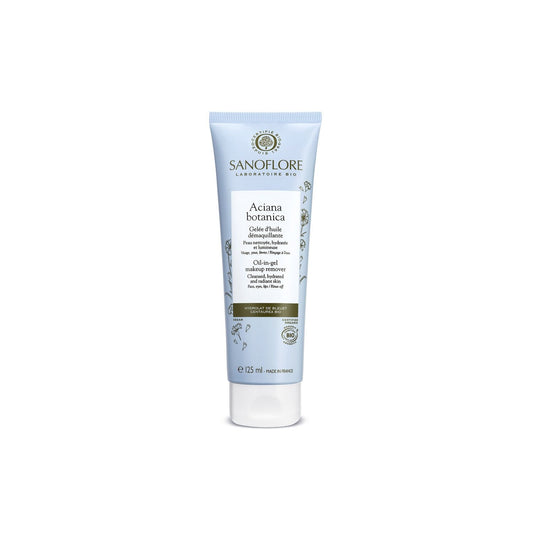 Gel Huile Démaquillante Visage Femme Aciana Botanica Bio SANOFLORE le tube de 125mL