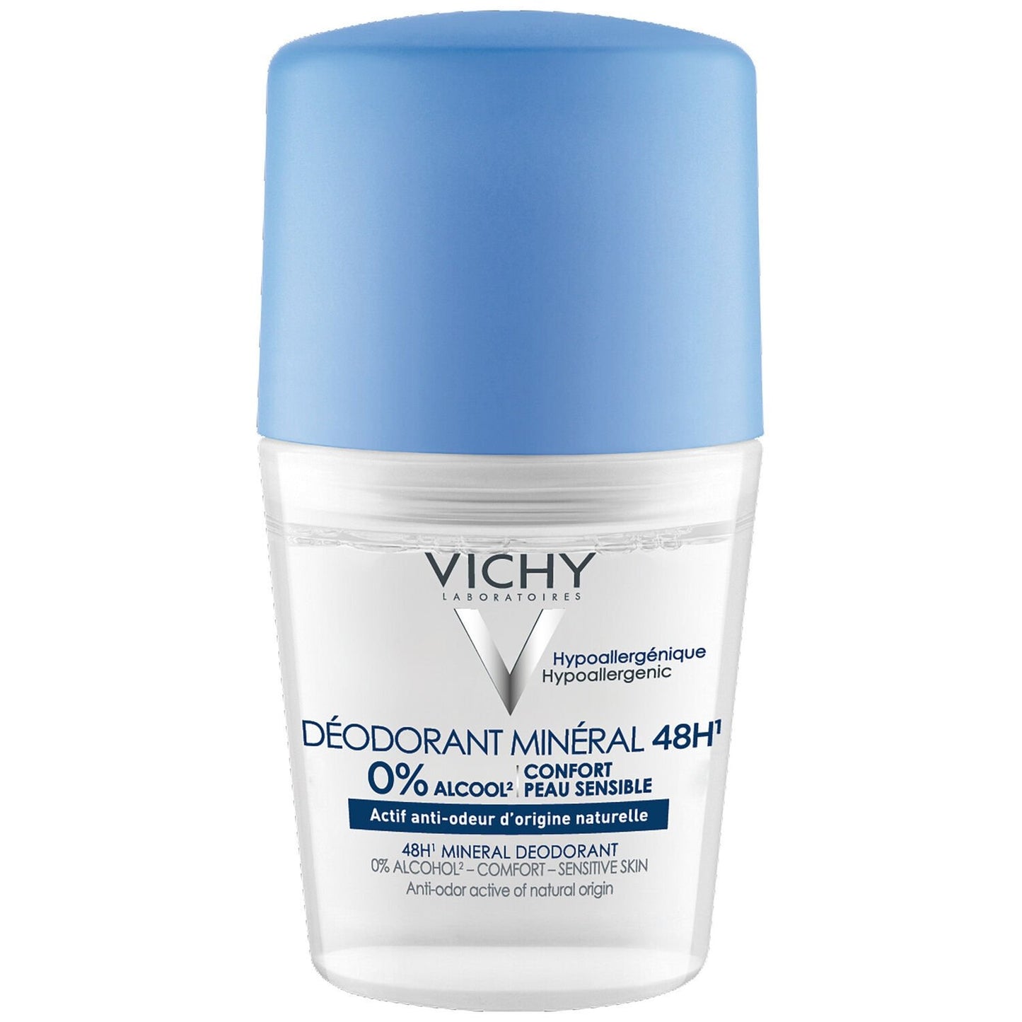 VICHY LABORATOIRES Mineralisches Anti-Geruchs-Roll-On-Deodorant für Frauen, 48-Stunden-Wirksamkeit