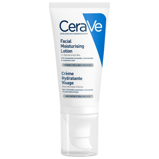 Crème Visage Jour Hydratante Peau Sèche CERAVE le tube de 52mL