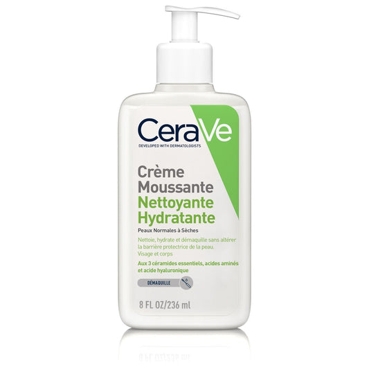 Crème Visage Peau Normale à Sèche Nettoyante et Hydratante CERAVE le flacon de 236mL