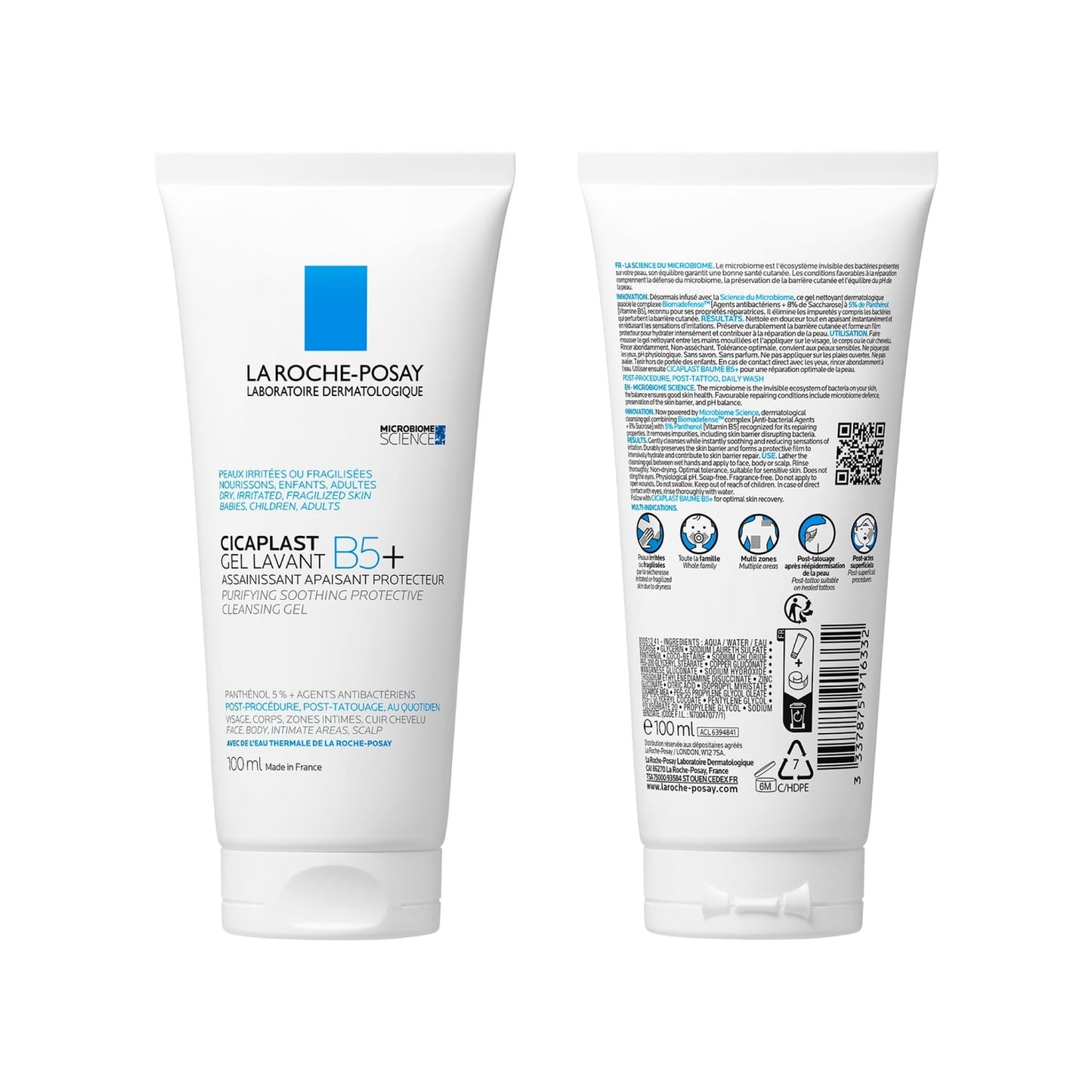 Gel Visage Corps Apaisant Anti-irritations Cicaplast B5+ LA ROCHE POSAY 