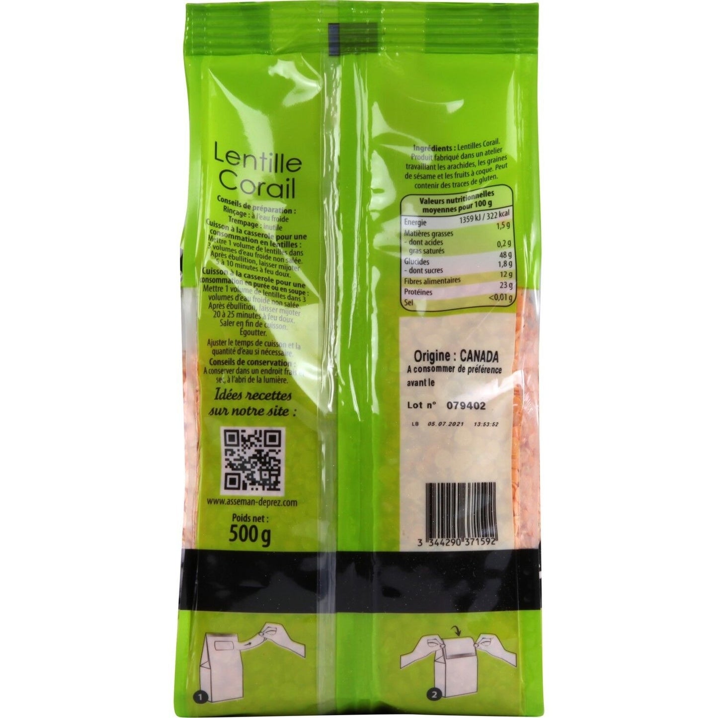 VIDELYS Coral Lentils