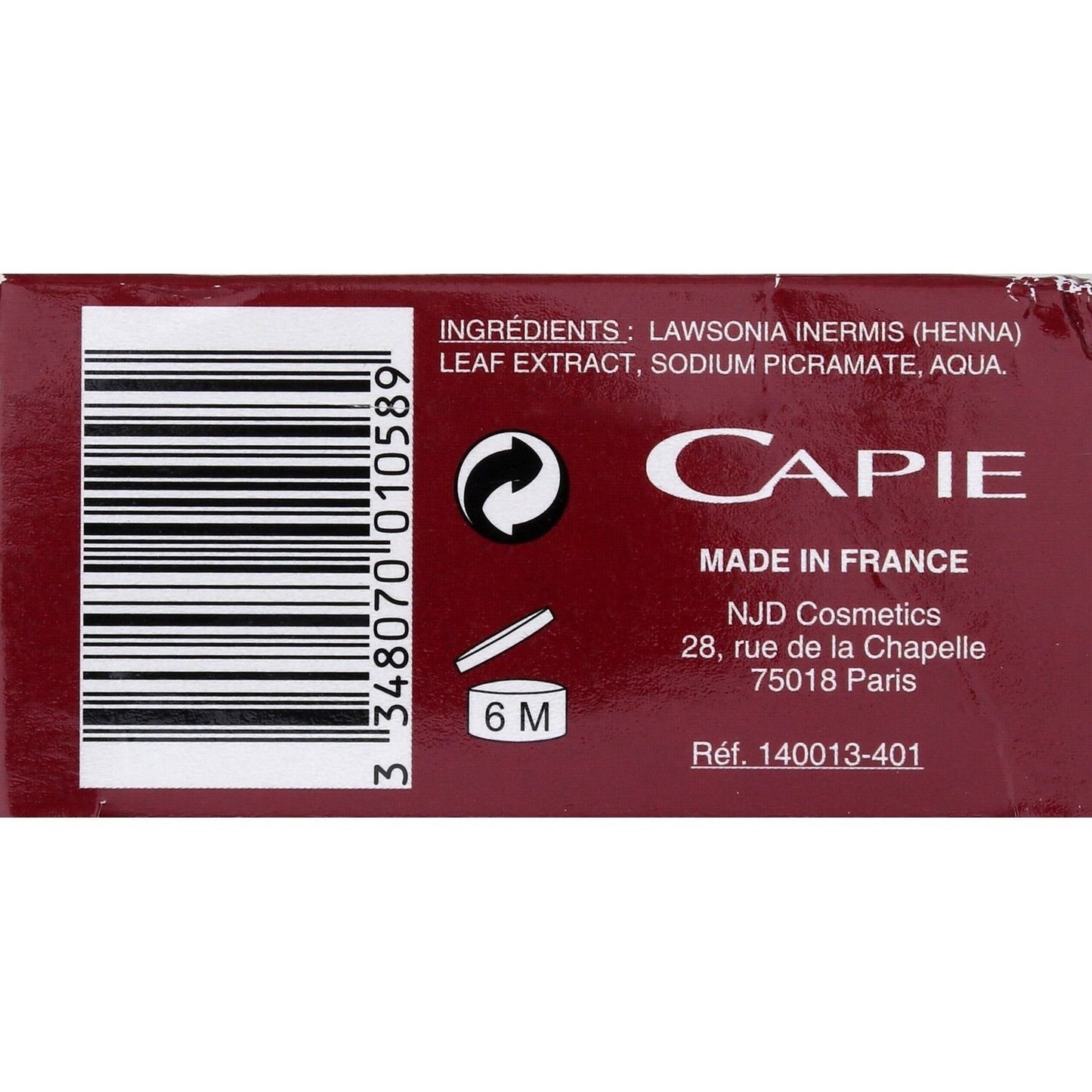 Coloration Henné Poudre Auburn Soin Colorant Henné Color HENNE COLOR