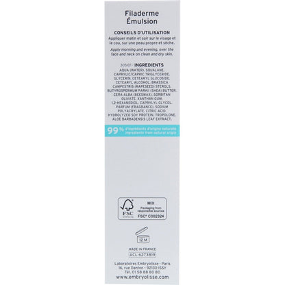 Filaderme Nourishing Emulsion EMBRYOLISSE Care