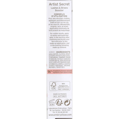 Mascara cils et sourcils incolore EMBRYOLISSE 