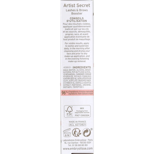 Mascara cils et sourcils incolore EMBRYOLISSE 