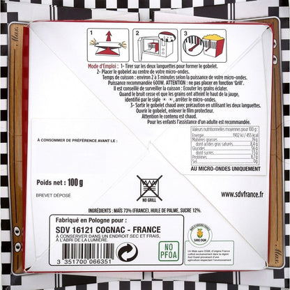 Popcorn Sucré Micro-Ondes CLASSIC FOODS