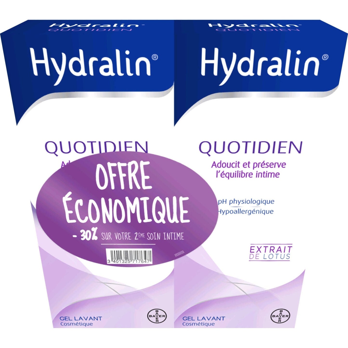 Gel intime Lavant Adoucissant à l'Extrait de Lotus HYDRALIN 