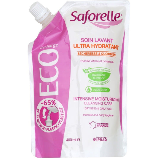 Soin Intime Lavant Ultra Hydratant SAFORELLE la recharge de 400mL
