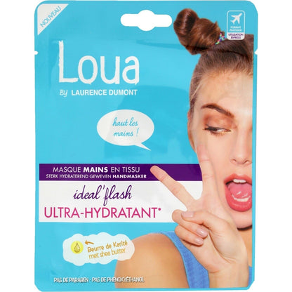 Masque main en Tissu Ultra Hydratant Sans Paraben Beurre de Karité LOUA BY LAURENCE DUMONT 