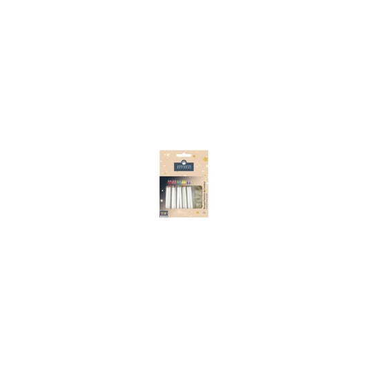 Lot de 10 bougies blanches Flamme DEVINEAU 