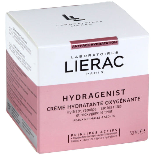 Crème Hydratante Visage Femme pour Tous Types de Peau Hydragenist LIERAC le pot de 50mL
