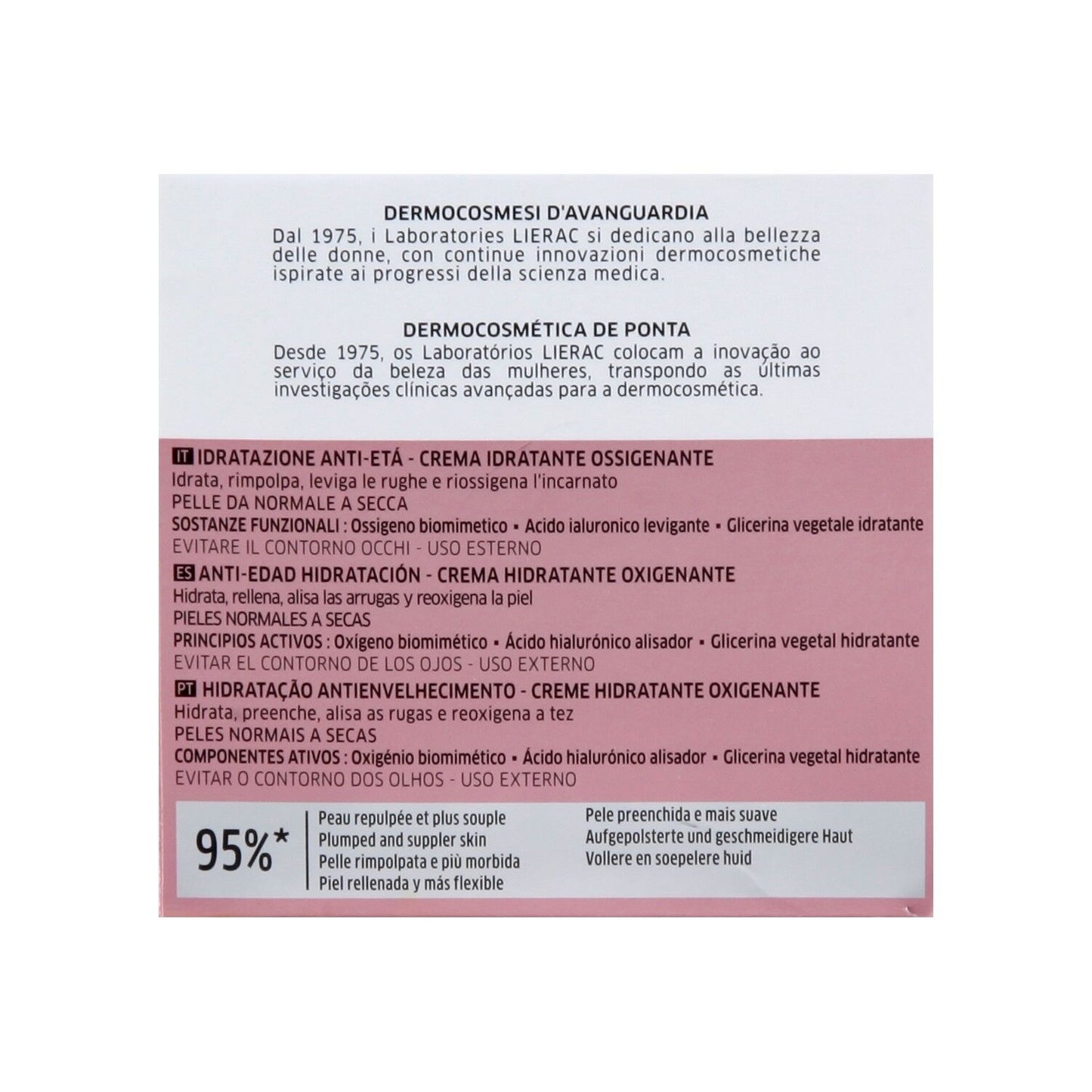 Hydragenist LIERAC Feuchtigkeitscreme für das Gesicht von Frauen für alle Hauttypen