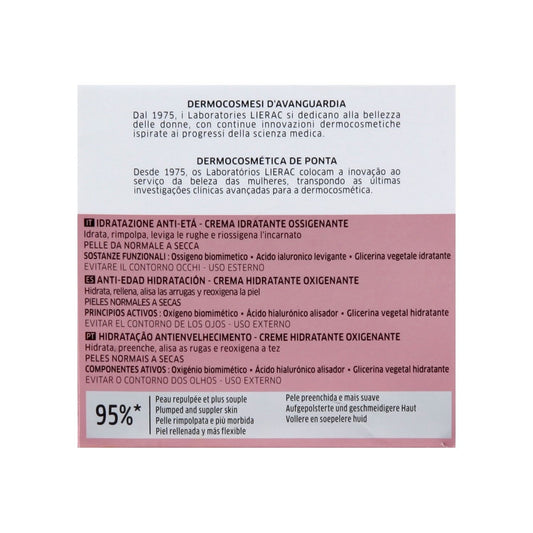 Crème Hydratante Visage Femme pour Tous Types de Peau Hydragenist LIERAC