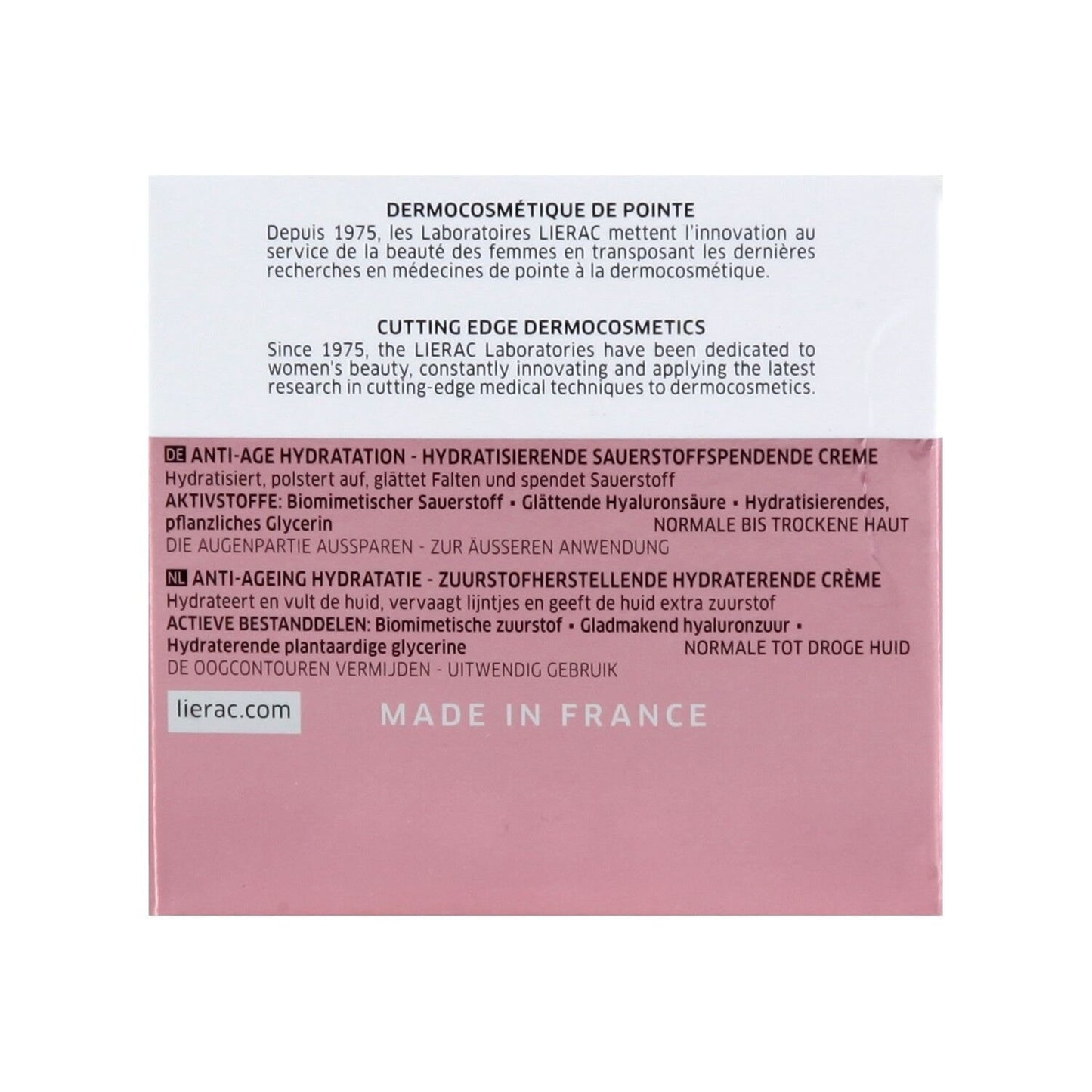Hydragenist LIERAC Feuchtigkeitscreme für das Gesicht von Frauen für alle Hauttypen