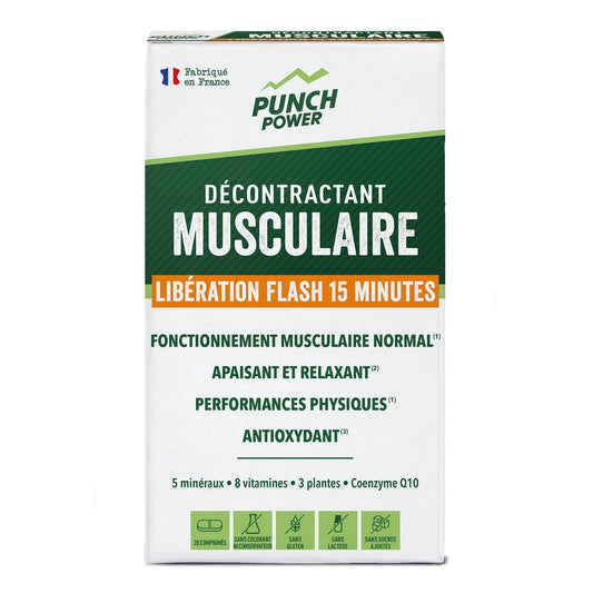 Décontractant Musculaire Fort  20 Comprimés PUNCH POWER