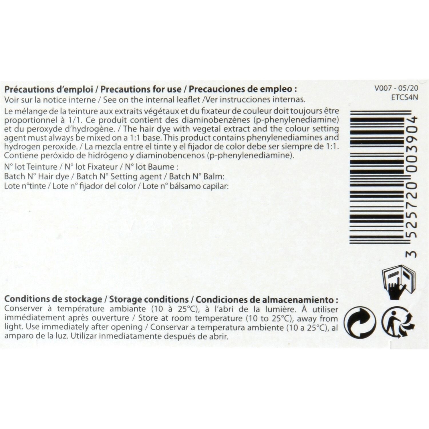 Coloration Permanente 4N Châtain Naturel Sans Ammoniaque Color et Soin 3 CHENES 