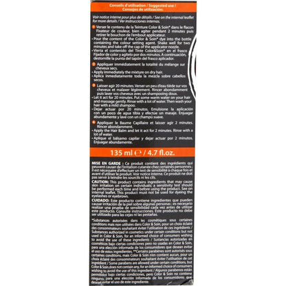 Coloration Permanente 1n Noir Ebène Sans Ammoniaque Color et Soin 3 CHENES