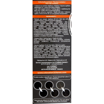 Coloration Permanente Châtain Foncé 3N Sans Ammoniaque Color et Soin 3 CHENES 
